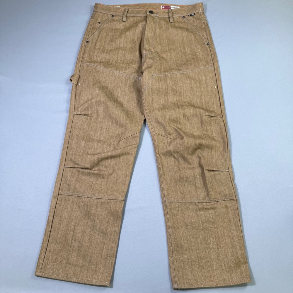 G-Star Raw Carpenter 3D Loose Jeans Mens 36x32 Japanese Fabric Double Knee NEW